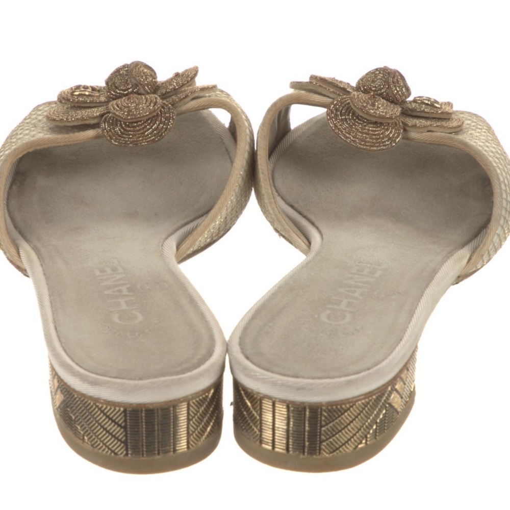 Chanel Size 38.5 Interlocking CC Logo Slides - Picture 5 of 11